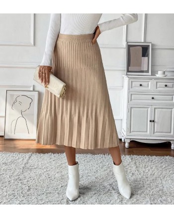 PLEATED MIDI SKIRT
